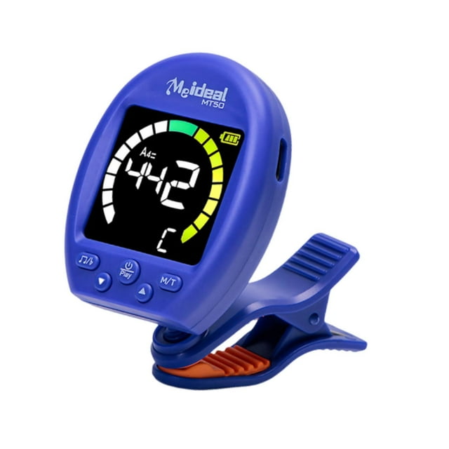 MERIGLARE Guitar Tuner Practical Professional Clip on Tuner for Ukulele Cello Violin Blue