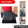 thumbnail image 1 of Medium Back Brace for Lower Back Pain Relief – Sciatica & Herniated Disc Support, 1 of 5