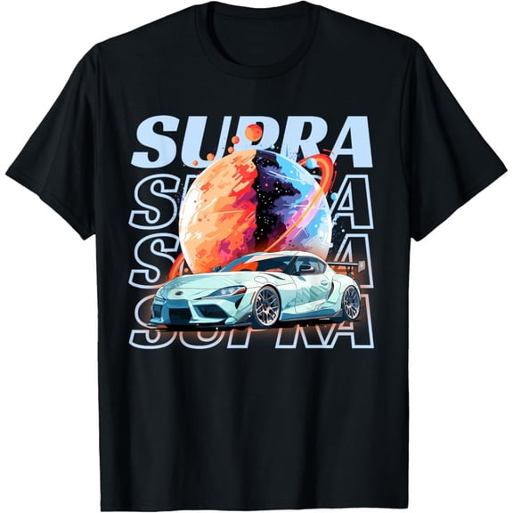 Jdm Supra Space Theme Car Lover Japan Graphic T-Shirt