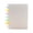 Clear, variant on KGJQ Mushroom Hole Binder Album, 3-Inch Photo Card Organizer with Clear Thick Pages, Colorful Snap Closure, Stylish Morandi Colors Perfect for Collecting Idol Cards, Postcards & Stickers