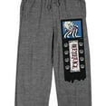 thumbnail image 2 of Beetlejuice Animated Series Black Betelgeuse Bookmark Men's Heather Gray Sleep Pajama Pants-Large, 2 of 5