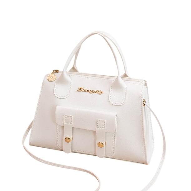 Bolso de hombro para mujer, moderno, con nuevo diseño, sólido, de doble uso, con cremallera y gran capacidad.