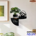 thumbnail image 2 of Handmadetneonsign Poodle Dog Metal Wall Shelf, Dog Home Plant Decor, Wall Pot Holder 96797, 2 of 5