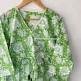 thumbnail image 5 of Handblock Dress, Cotton Floral Dress, 100% Pure Cotton Dress, Block print Dress,Indian Cotton Dress,NooWork,, 5 of 7