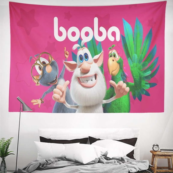 Booba Tapestry Gift Wall Hanging Backdrop for Room Bedroom Girls Fans Background Banner Party Birthday Supplies Decor