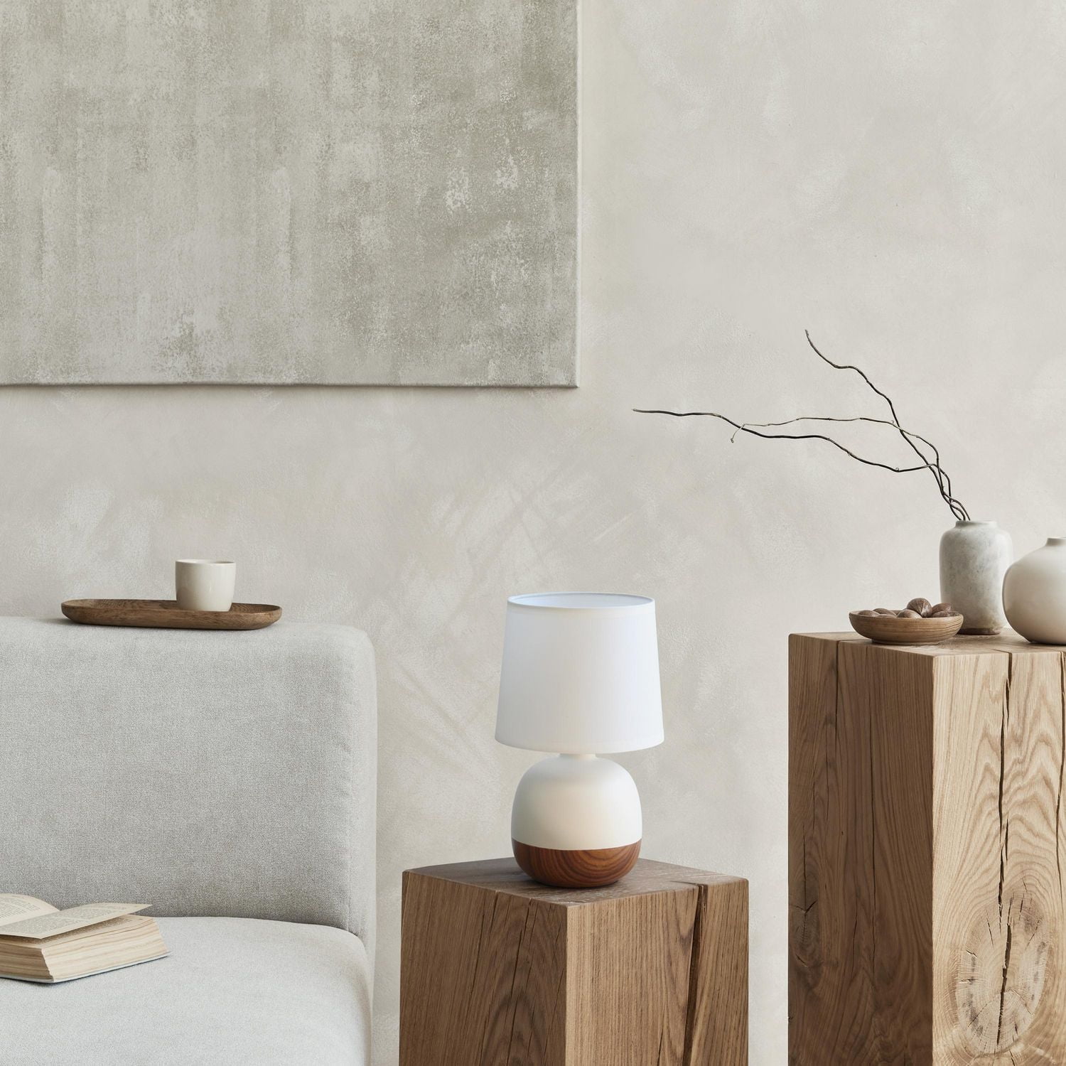 Simple Designs Petite lampe de table du milieu du siècle