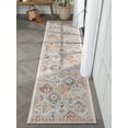 thumbnail image 2 of Well Woven Helene Vintage Multi Green Oriental Panel Pattern Runner Rug 2x10 (2'7" x 10'), 2 of 9