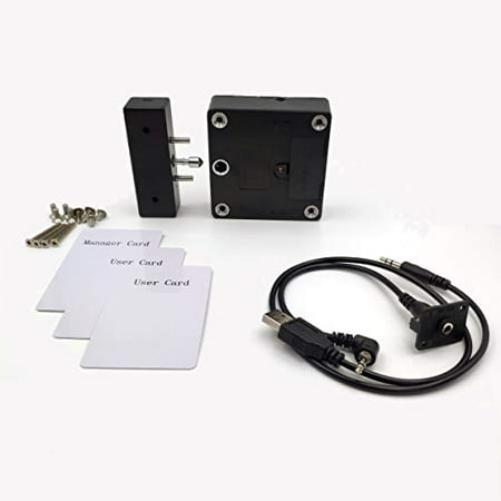 2nd Gen Rfid Cabinet Lock With Emergency Power Cable For Wooden Safe Locker Drawer Sliding Door Canada 2nd Gen Rfid Cabinet Lock With, Power Cord Through Sliding Door