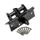 thumbnail image 2 of Bisagra de puerta de cierre automático, resistente, con tornillos, herrajes ajustables automáticos Negro, 2 of 7