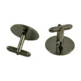 thumbnail image 2 of 6x DIY Men's Cufflinks Jewelry Making -Black, 2 of 7