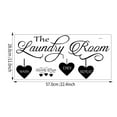 thumbnail image 2 of pdqouc Fashion Creative Laundry Bathroom Wall Decorative Stylish English Slogan Wall Stickers Home Room Letter Sign with Heart Can Be Removed, 2 of 5