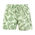 thumbnail image 3 of Hudson Baby Infant Boys Shorts Bottoms 4-Pack, Green Palms, 5T, 3 of 3