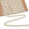 thumbnail image 6 of 20 Yards Metallic Braid Lace Trim Two Tone Centipede Lace Ribbon Decorated Gimp Trim Golden Embroidery, 6 of 8