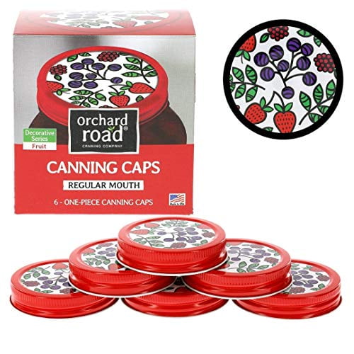 Mason Jar Lids Decorative Canning Caps Fit Regular Mouth Mason Jars