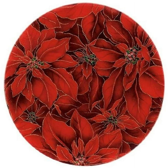 Andreas TRC-16 Poinsettia Casserole Silicone Trivet - Pack of 3 trivets