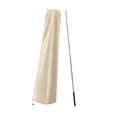 thumbnail image 4 of S SERENABLE Garden Parasol Cover Drawstring Bottom Umbrella Cover for Patio Outdoor Yard Beige With Pole, 4 of 9