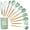 Green, variant on Aa2Zee 12 piece Premium Food-Grade Silicone Utensil/Kitchenware Set with Wooden Handles, Green - SIUTL12PCGRN