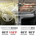 thumbnail image 4 of Heduofu American Flag Deer Windshield Sun Shade Foldable Car Windshield Car Visors Covers SUV Trucks Auto Front Window Sun Shield Automotive Interior 51x28in, 4 of 7