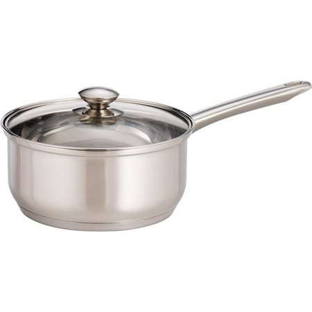 - Mainstays 3 Quart Stainless Steel Sauce Pan with Lid