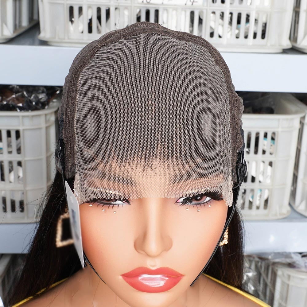Human Hair Wig 4×4 HD Lace Front Wigs Human Hair 300% Density Bone Straight Brazilian Real Lace Frontal Wigs