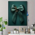 thumbnail image 4 of Qisvanset 12x16 Inch With Frame 2D Flat Wall Art Green Bow Print Coquette Cottagecore Home Room Decor Gift, 4 of 8