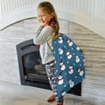 thumbnail image 3 of Christmas Bags Drawstring,Blue Christmas Snowman Pattern Large Xmas Christmas Gift Bags,Reusable for Xmas and New Year Party Favors and Supplies,27.6" X 19.7", 3 of 5