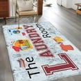 thumbnail image 4 of 3x5 Area Rugs, Laundry Room Non-Skid Rubber Backing Large Rectangle Rugs - Living Room Bedroom Home Office, Blue Cartoon Washing Machine Clothes Indoor Floor Mat Carpets Washable Rug, 4 of 9