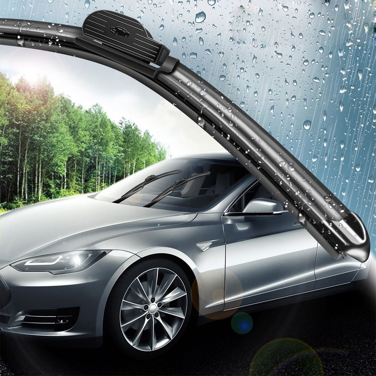 SOCOOL 3Pcs Front & Rear Windshield Wiper Blades Fit For Nissan Rogue 2008-2013 (Pack of 3)，26"+14"+12L, Y20N052B