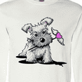 thumbnail image 4 of Inktastic Schnauzer with Heart Long Sleeve T-Shirt, 4 of 5