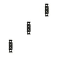 thumbnail image 3 of Topes de plástico Qarigey de 100 piezas para ropa cordones de zapatos bloqueo negro, 3 of 6