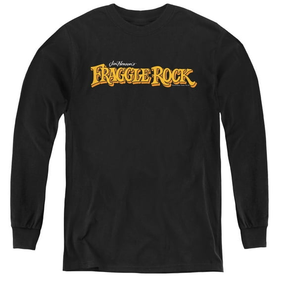 Fraggle Rock Logo Youth Long Sleeve T-Shirt Black