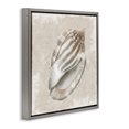 thumbnail image 2 of Stupell Industries Coastal Conch Shell over Vintage Pattern Gray Floating Frame Canvas Art, 18 x 18, by Conrad Knutsen, 2 of 7
