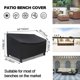 thumbnail image 4 of Funda impermeable para banco de patio al aire libre, 3 plazas, sofá de dos plazas, sofá, planeador, funda para muebles, 4 of 5