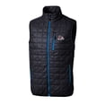 thumbnail image 2 of Men's Cutter & Buck  Navy Fresno State Bulldogs Rainier PrimaLoft Eco Insulated Full-Zip Puffer Vest, 2 of 3
