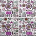 thumbnail image 1 of oneOone Cotton Poplin Purple Fabric Medical Doodle Fabric For Sewing Printed Craft Fabric By The Yard 42 Inch Wide, 1 of 4