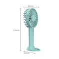 thumbnail image 5 of NIBOLOG 1 Set 600mAh Mini Fan with 3 Speeds 7 Blades Detachable Base Strong Wind Battery Operated Rechargeable Mini Pocket Hand Fan for Dorm, 5 of 7