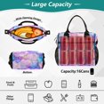 thumbnail image 2 of FORMRS Insulated Lunch Bag Unisex Large Capacity with Shoulder Strap, Pastel Pink Marble Pattern, 2 of 6