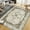 Gray brown, variant on Floral Area Rug, Washable Non-Slip Low-Pile Rug for Living Room and Kitchen