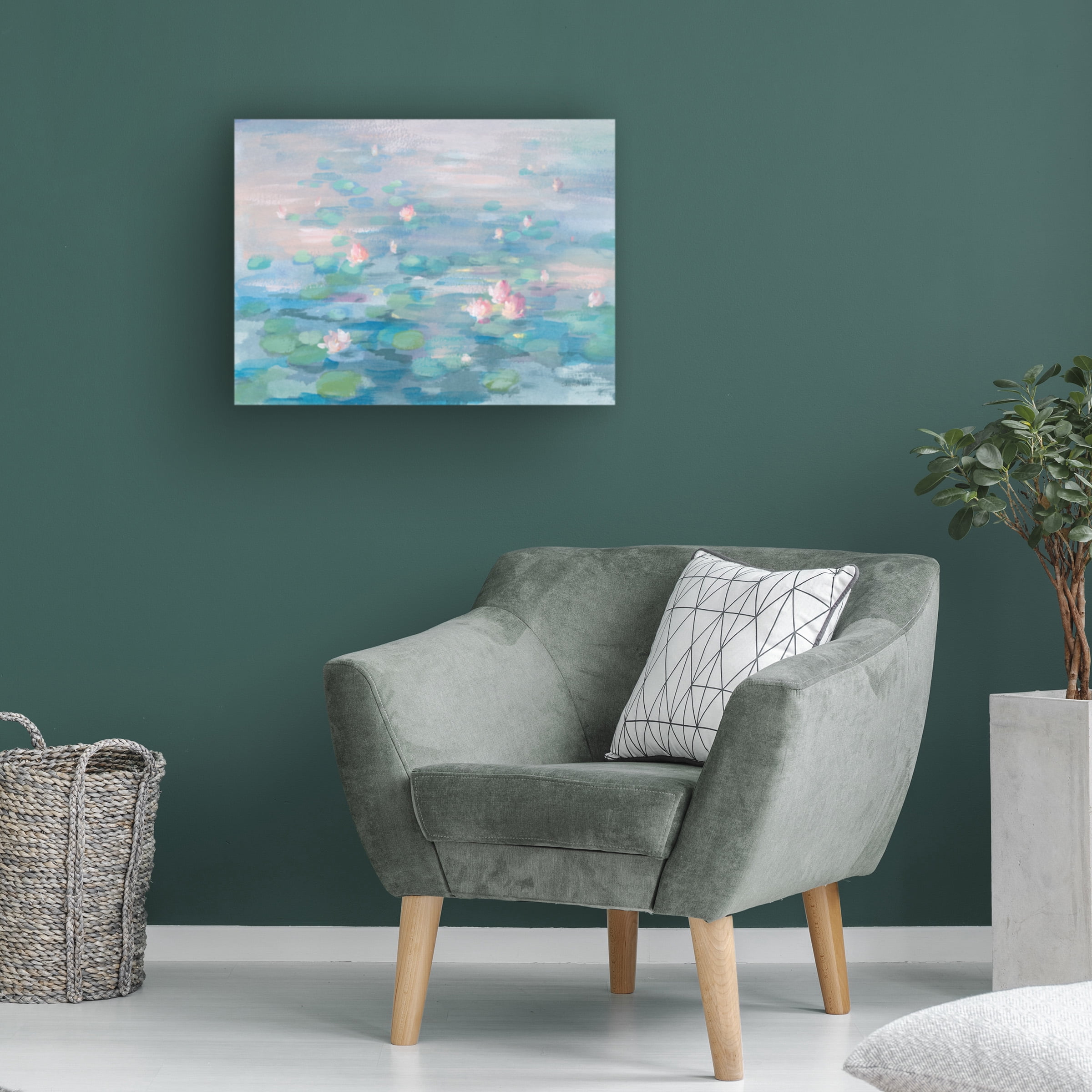 Danhui Nai 'Sunrise Waterlilies' Canvas Art