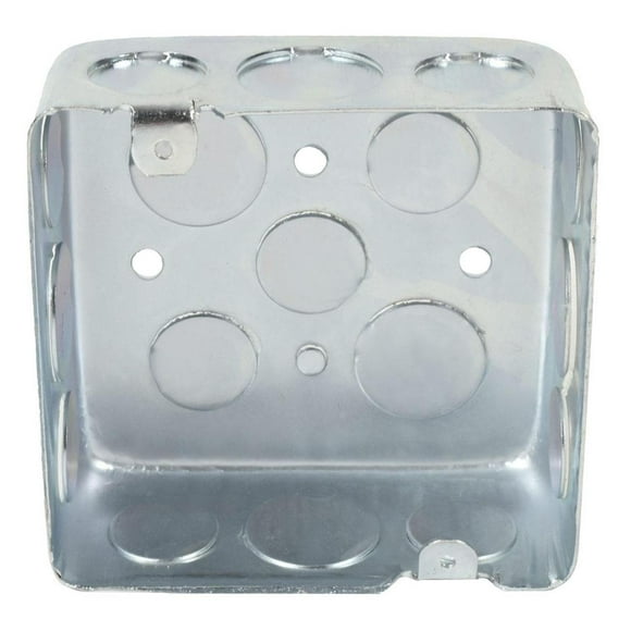 Pack De 2 Caja Cuadrada Itsa 4X4" Acero Galvanizado 10.2X10.