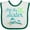 White and Green, variant on Inktastic I'm the Big Sister Girls Baby Bib