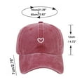 thumbnail image 5 of HongHeng Vintage Washed Distressed Baseball Cap Adjustable Cotton Dad Hat for Women Men, 5 of 9