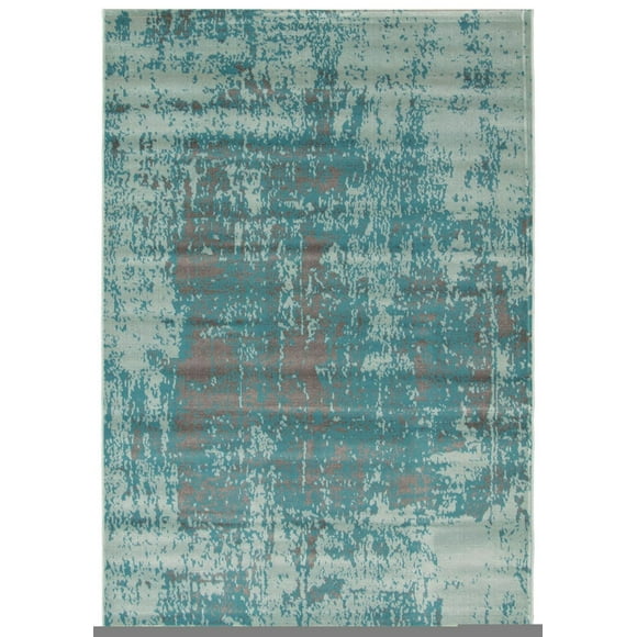ECARPET Traditional Style Area Rug for Dining Room, Living Room and Bedroom Charlotte Aqua