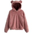 thumbnail image 1 of 2023 suéter cálido con capucha con orejas de conejo de peluche nuevo otoño e invierno transfronterizo europeo y americano, 1 of 4
