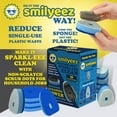 thumbnail image 5 of Smilyeez No-Plastic Non-Scratch Blue Dotted Sponge Refill for Scotch-Brite's Dishwand Refill (10 Pack) with Adapter, 5 of 8