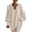 Khaki, variant on Women's V-Neck Poncho Sweater Long Sleeve Asymmetrical Hem Loose Fit Pullover Top