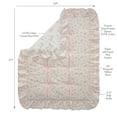 thumbnail image 3 of Lambs & Ivy Coquette Floral Pink Bows Aesthetic 3-Piece Baby Crib Bedding Set, 3 of 9