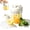 White, variant on 2 in 1 Ice Cube Bottle with Built-in Straw, Touch-Free Press Release Ice Cube Mold Reusable for Freezer,BPA-Free Silicone Portable Water Bottle for Home Office Camping Picnic Whiskey (Yellow, 380ML)