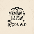 thumbnail image 4 of Inktastic Memaw and Papaw Love Me Girls Baby T-Shirt, 4 of 5