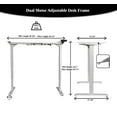 thumbnail image 3 of Canary Products ABC592BK Electric Height Adjustable Desk Dual Motor with 4 Pre Set Features & LED Height Screen, Black, 3 of 10
